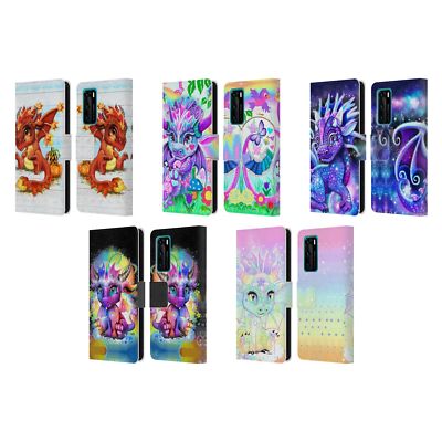 OFFICIAL SHEENA PIKE DRAGONS LEATHER BOOK WALLET CASE COVER FOR HUAWEI PHONES 4
