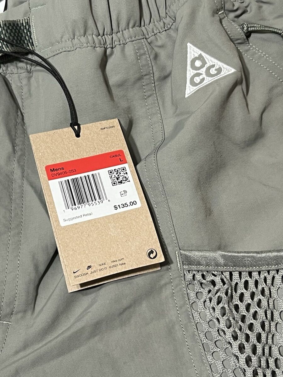 Nike ACG Snowgrass Cargo Trail Shorts Dark Stucco Mens L Nike ACG Snowgrass Cargo Trail Shorts Dark Stucco Mens L