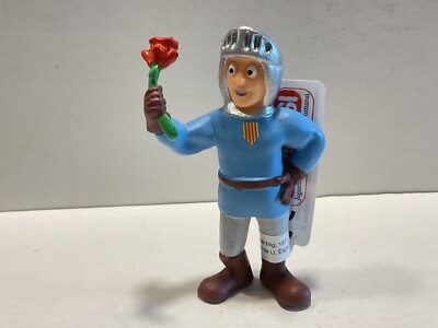Sant Jordi Comansi Spain Comic Figur Ritter mit Rose sehr schön