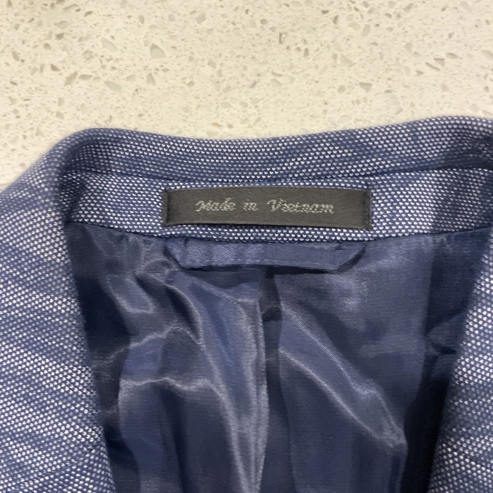 Blazer Lauren Ralph Lauren Etiqueta Verde Para Hombres 38S Azul Floral 2 Botones Vestido Abrigo Foto 2 de 4