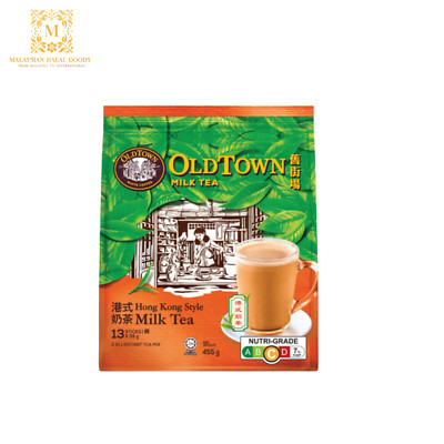 OLDTOWN Instant Milk Tea Mix 3in1 Hong Kong Style 13 Sticks - Halal Certified