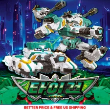 Metal Cardbot W TIGUN Green Tiger Tank Transforming Robot Car Weapon Toy 2025