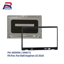 New For Dell Inspiron 15 3510 3515 3520 3525 LCD Back Cover Bezel 0DDM9D Silver
