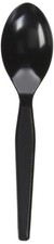 Genuine Joe Heavy Weight Plastic Spoon Black 1000 Count