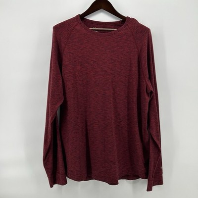 American Eagle Active Flex Shirt Mens XL Burgundy Heather Performance Tee Sporty