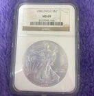New Listing1996 Eagle S$1 MS69 American Eagle 1oz Fine Silver One Dollar Coin NGC Certified
