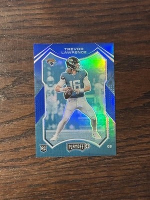 2021 Panini Prizm Playoff Rookie Trevor Lawrence Plus Blue Prism /50 🚨READ🚨