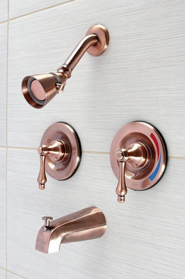 #ad Kingston Brass KB666ALAC Vintage Pressure Balanced Two Handle Tub and Shower $116.44