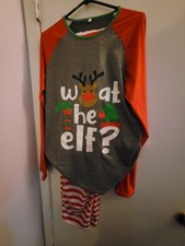 Mens Christmas Striped Reindeer Super Soft Size M Red Green