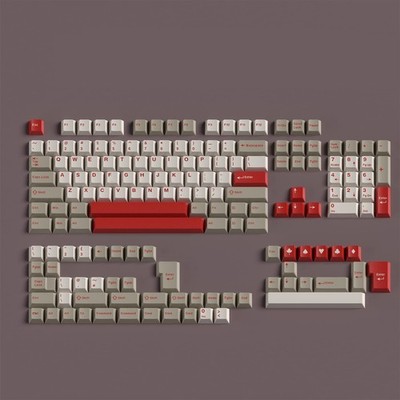 163 Double Shot Keycaps Cherry Profile Retro 9009 Fits 61/64/87/104/108 MX