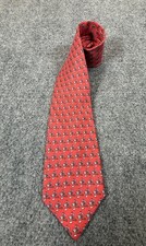 Vineyard Vines Tie Mens Red Silk Martini Glass Cigar Print Martha  s Vineyard USA