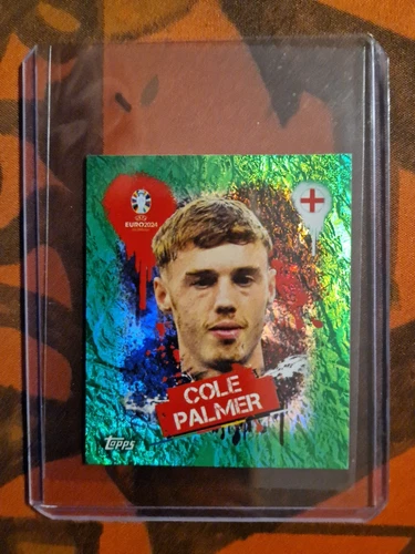 COLE PALMER Topps UEFA EURO 2024 Sticker Collection #ENG 3 Foil Green