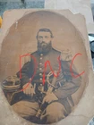 Civil War Soldier cdv photograph, Approx. 9x7