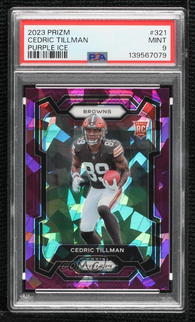 Cedric Tillman Panini Prizm #321 Purple Ice