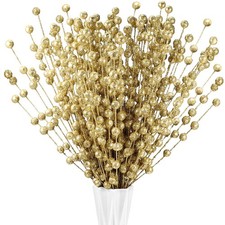 200 Pieces Christmas Berries Artificial Stems Christmas Tree Decorations Fake...