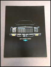 1977 Chevrolet Monte Carlo Original Dealer Sales Brochure Catalog - Chevy