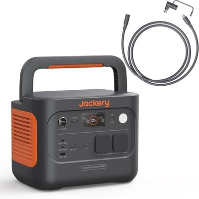 Jackery Explorer 1000 v2 Tragbare Powerstation mit 5M Kabel, 1070Wh LiFePO4