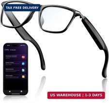 AI Smart Glasses with ChatGPT, Bluetooth GlassesTranslation 129 Languages,for Mu