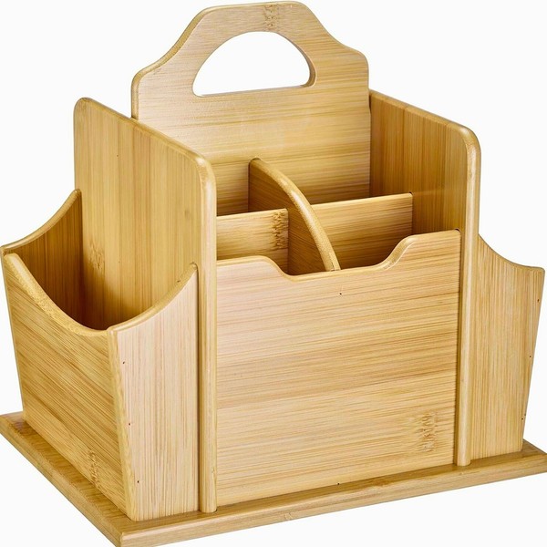 Westmark Tischbutler Tapas + Friends – Praktischer Tisch-Organizer, Bambus-image
