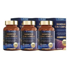 Magnesium 12 in 1 Complex 700mg - 3 Bottles -...