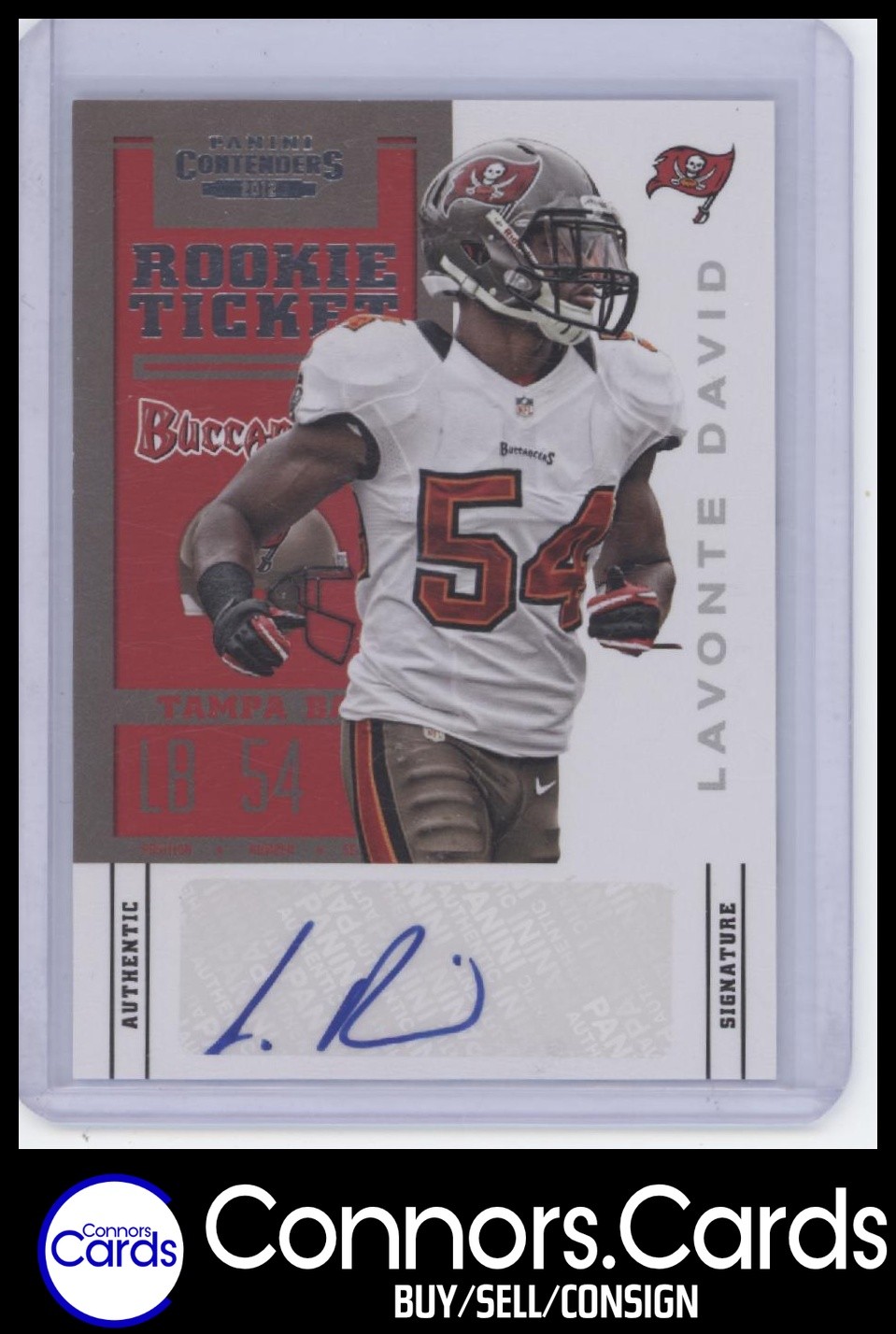 Lavonte David Rookie Auto 2012 Panini Contenders #158a