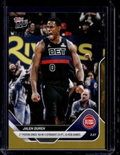 2025-26 Topps Now NBA #187 Jalen Duren Gold Foil #d /50