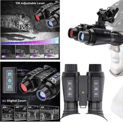 NV8300 Super Light HD 4K 36MP 3D Binoculars IR Night Vision Camera For Hunting