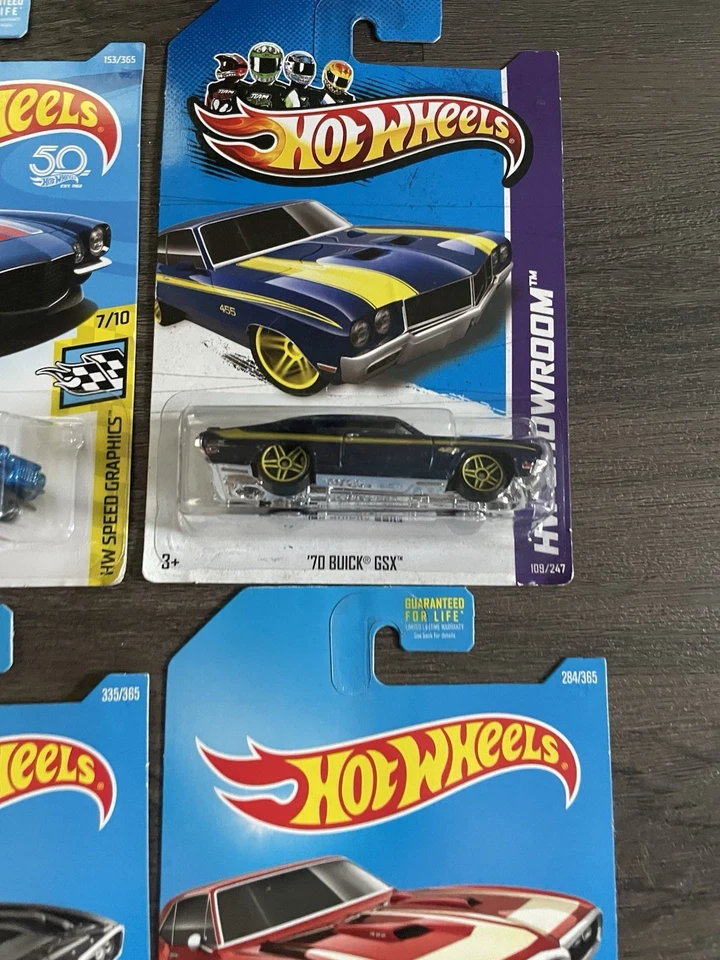 Lote de 8 autos clásicos Hot Wheels Buick GMX Chevy Plymouth Pontiac personalizados 2015 Foto 3 de 4
