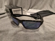 Oakley Two Faced Polished Black Frames Jade Iridium Lens
