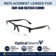 Ray-Ban RX7264I 53mm Replacement Lenses Tinted Distant Vision Lenses