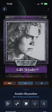 Star Wars Card Trader 2026 11th Anniversary Sketch Anakin Skywalker Purple