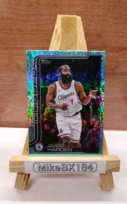 JAMES HARDEN 2025-2026 Topps AQUA HOLO FOIL #143 Los Angeles Clippers 