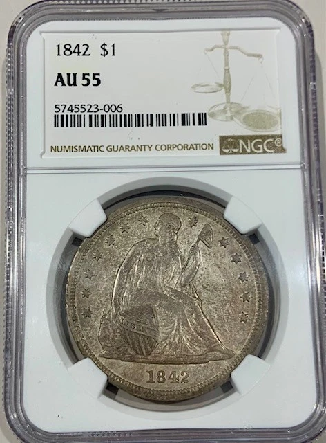 美品 NGC-AU55 ペルー 1/2Dinero 1904JF Peru 1/2 Dinero KM 206.2