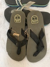 Vintage 70  s Used Flip Flops Unisex Flip Flop W 6 M 7  2 Pairs