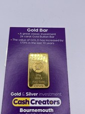 Baird & Co 20g Fine Gold Bar – 999.9 Pure Gold –  4541.09 per troy oz