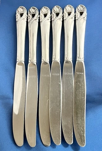 1942 International Sterling Silver Spring Glory 9 1/4" Dinner Knife Set  448g