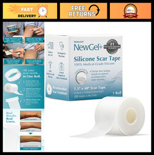 Medical-Grade Silicone Scar Tape Roll 1.5" x 48" - Effective Scar Treatment, Hea