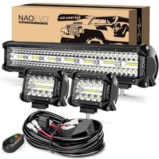 LED Light Bar 100w 24000lm Waterproof Off road Fog Combo