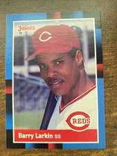1988 Donruss - Barry Larkin #492 Last line Begins With Cincinnati's