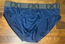 (X) 2(x)ist Sport Micro Mesh Brief Underwear sz L 2xist Second Skin Dark Blue