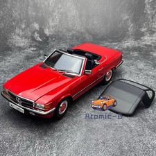 Norev 1/18 Scale Mercedes-Benz 350SL Red Diecast Car Model Toy Gift