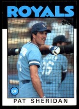 Pat Sheridan 1986 Topps #743 Royals MLB READ FREE SHIPPING AutographDen