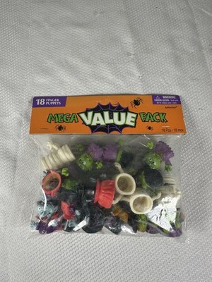 Vintage Style Mega Value Pack Halloween Finger Puppet Dracula Mummy Frankenstein