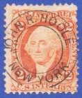 [AC08] USA 1866 Revenue Orange with Superb cds JOHN R.HOOLE NEW YORK — photo 1