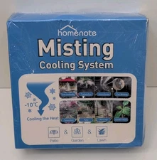 HOMENOTE Misting Cooling System 26FT (8M) Misting Line + 7 Brass Mist Nozzles FS