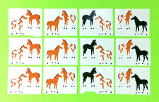Vintage 90's Mrs. Grossman's Small Horses Colts Pony Stickers Mods Lot Of 12