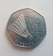 2011 Olympic Badminton 50p Coin – London Olympics Collectable UK Fifty Pence - Available on eBay