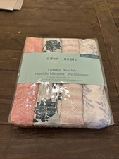 NEW Aden Anais Classic Muslin 4PCK Swaddles New