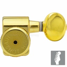 NEW Hipshot STAGGERED Tuners Kit Fender Directrofit LOCKING OVAL Buttons, GOLD