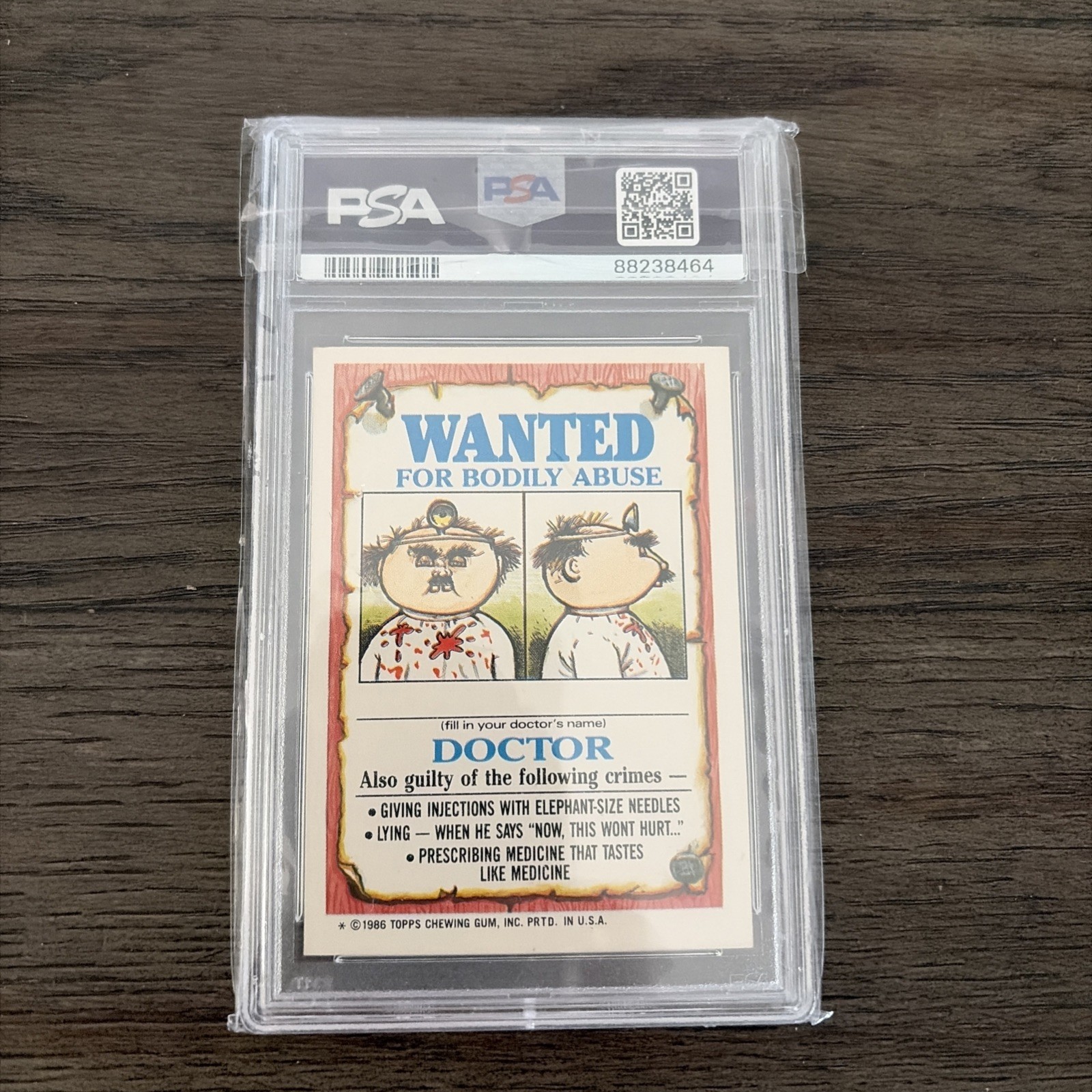 1986 Topps Garbage Pail Kids Series 3 Mugged Marcus #102a PSA 10 Gem Mint GPK view 2